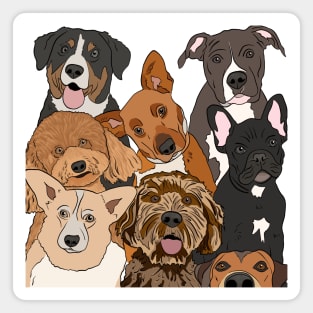 Dog Lovers Dog Portrait Magnet